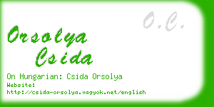 orsolya csida business card